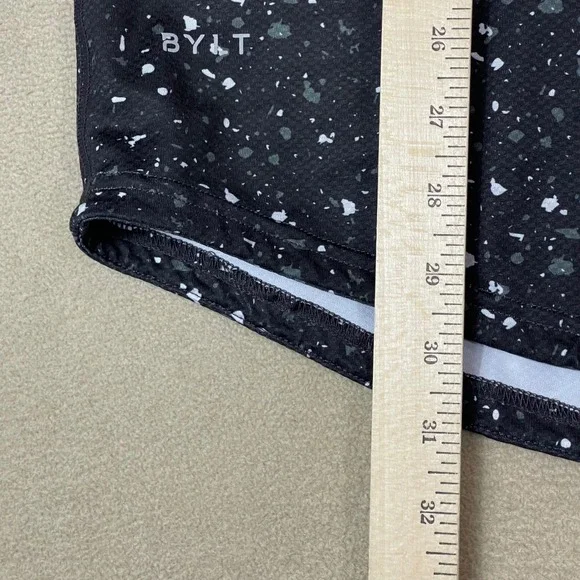 BYLT Premium Basics Drop Cut S/S Performance Mens L‎ Black Speckled T-Shirt - Picture 2 of 8